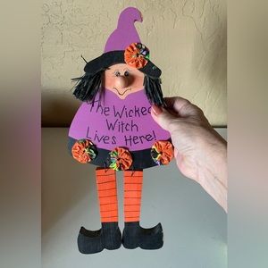Handmade Wicked Witch Wooden Sign
